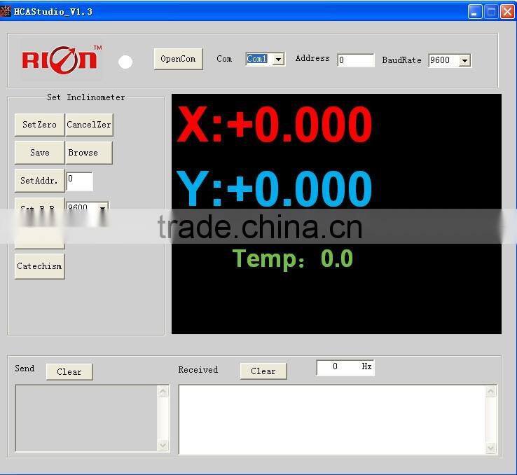 HCA526T High Precision Tiltmeter With 0.002deg Accuracy MADE IN CHINA