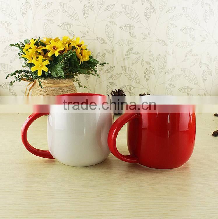 red and white couple creamic Mug