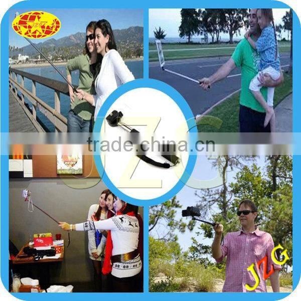 2014 Factory Cheap Best Selling Selfie Stick Extendable Bluetooth Monopod for Android Phones Iphones Wireless Bluetooth Monopod