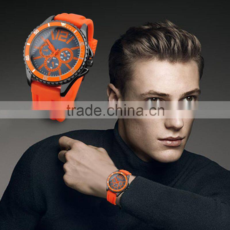 Hot Selling Items 2016 Cheap Silicone Rubber Strap Watch
