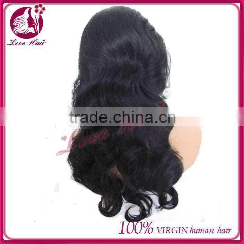 5a top quality Swiss lace cheap Brazilian human hair full lace wig