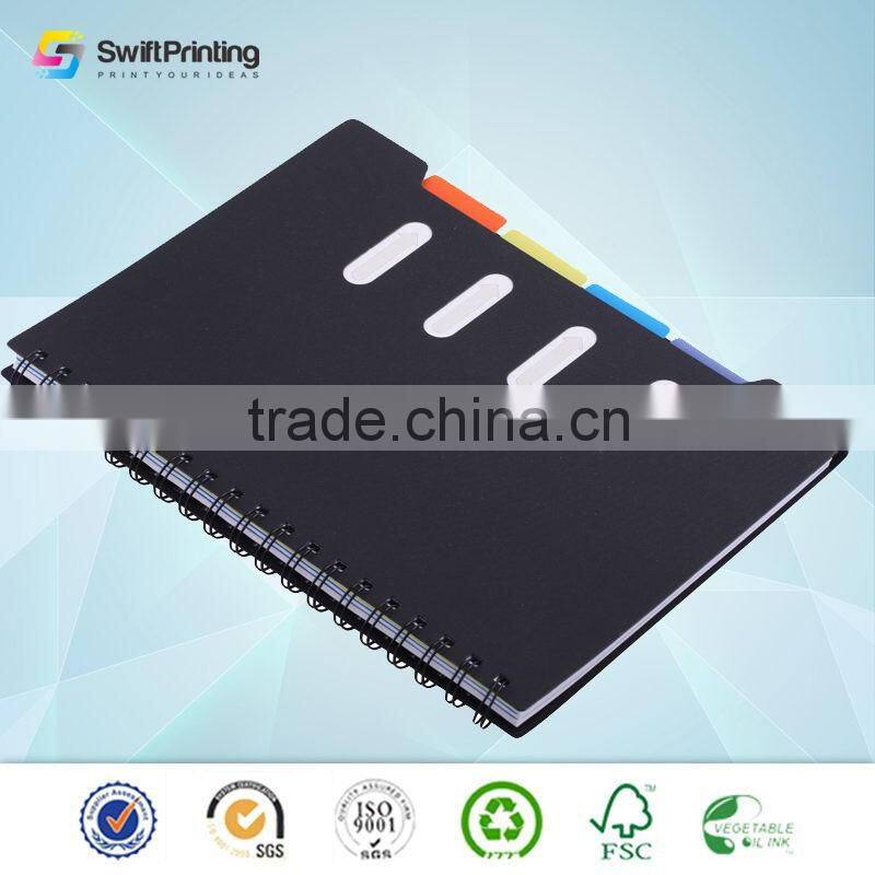 Super quality new arrival guangzhou oem wire bound notebook printing