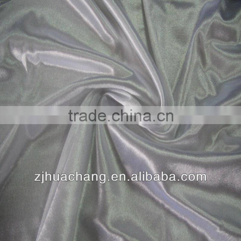 100% polyester plain dyed satin dazzle fabric