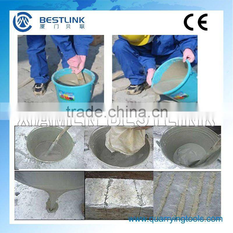 quick cracking soundless cracking agent for stone rock cracking and concrete demolition
