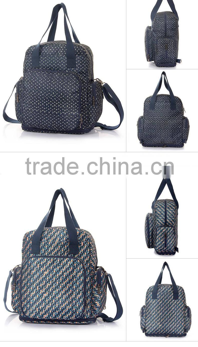 China oem supplier 2016 new products nappy bag organiser backpack baby bag