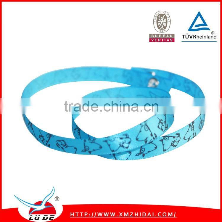 2016 Festival happy event fabric ribbon wristband