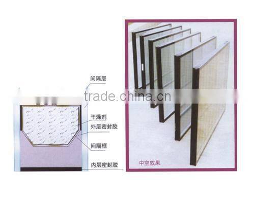 8mm triple double silver Low-E Glass with ISO9001 and CCC certificate