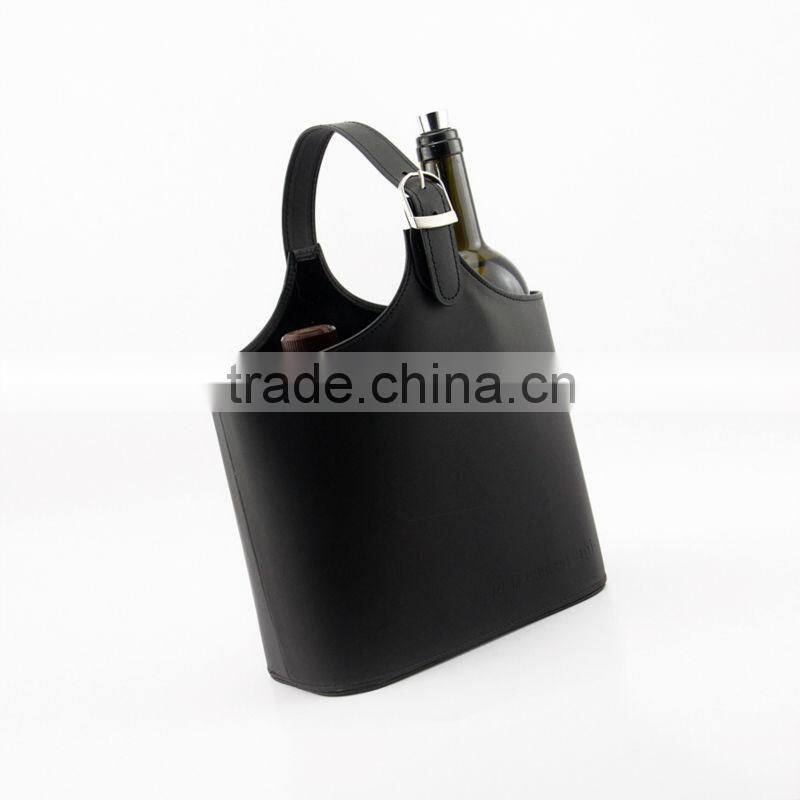 Genuine Leather Portable Wine Bag