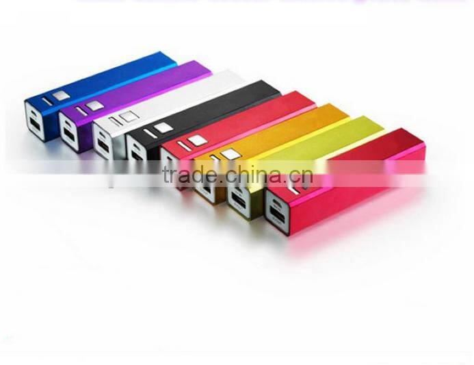 power bank 2000mah 2200mAh 2600mA universal portable lipstick charger power bank,power supply