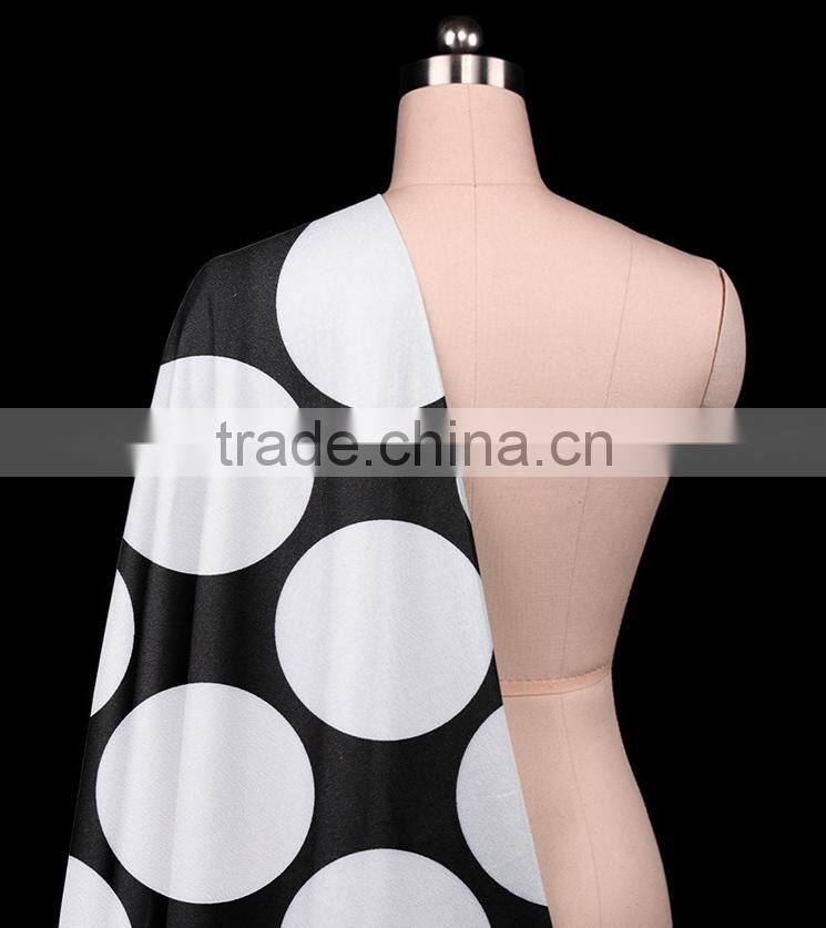 2015 China supplier Polyester Spandex printed super soft dress fabric for clothing