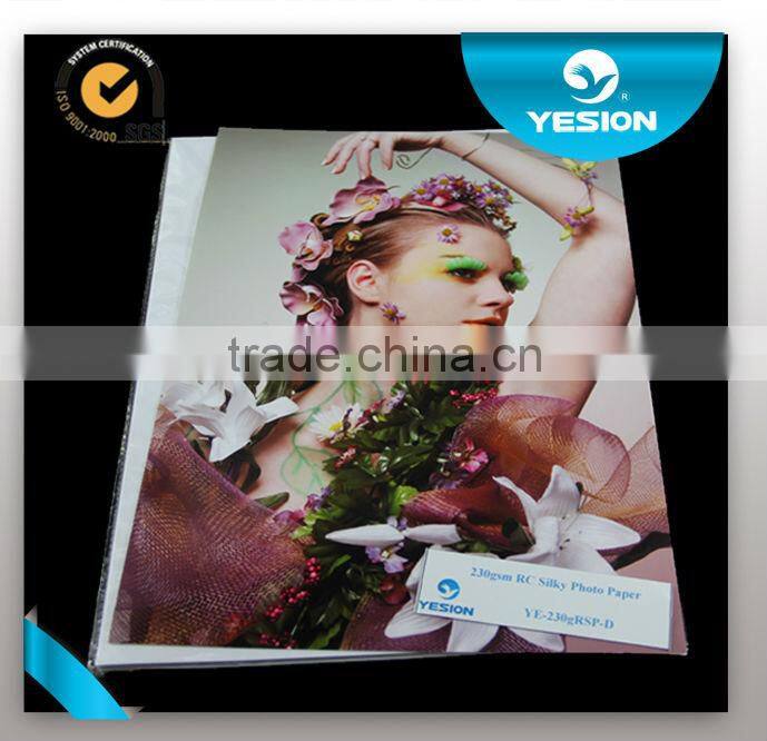 2014 High qualit well sell 260g rc a4 glossy inkjet photo paper