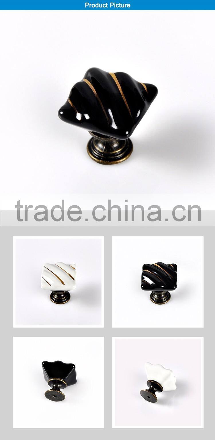 Top grade exclusive zinc alloy porcelain cabinet knobs