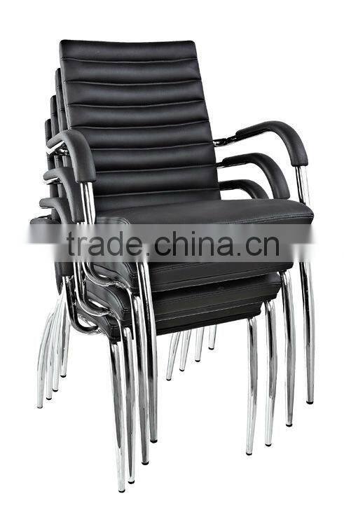 modern metal plating black leather chair dining chairs with arms