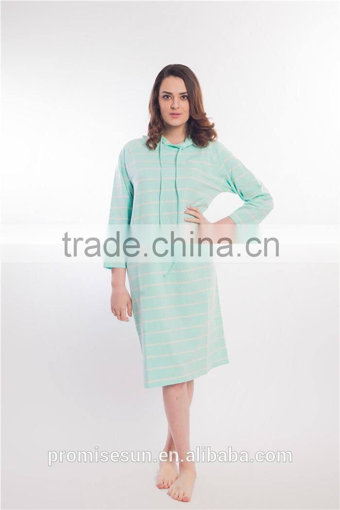 Long stripe casual dresses for women sportswear wholesale