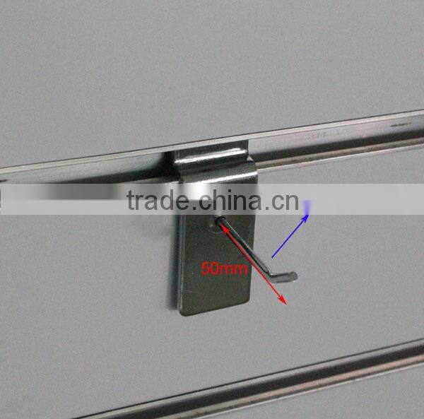 50mm Short Hooks Single Pin Slatwall Hooks