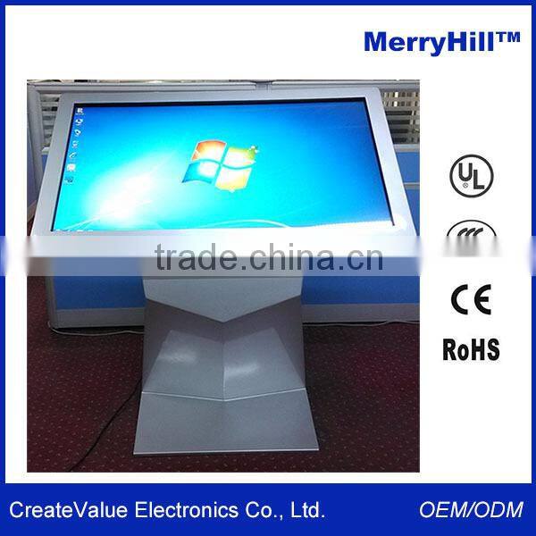 Free Stand Interactive Kiosk 32/42/46/55/65 inch IR Touch Desk Standing All In One PC