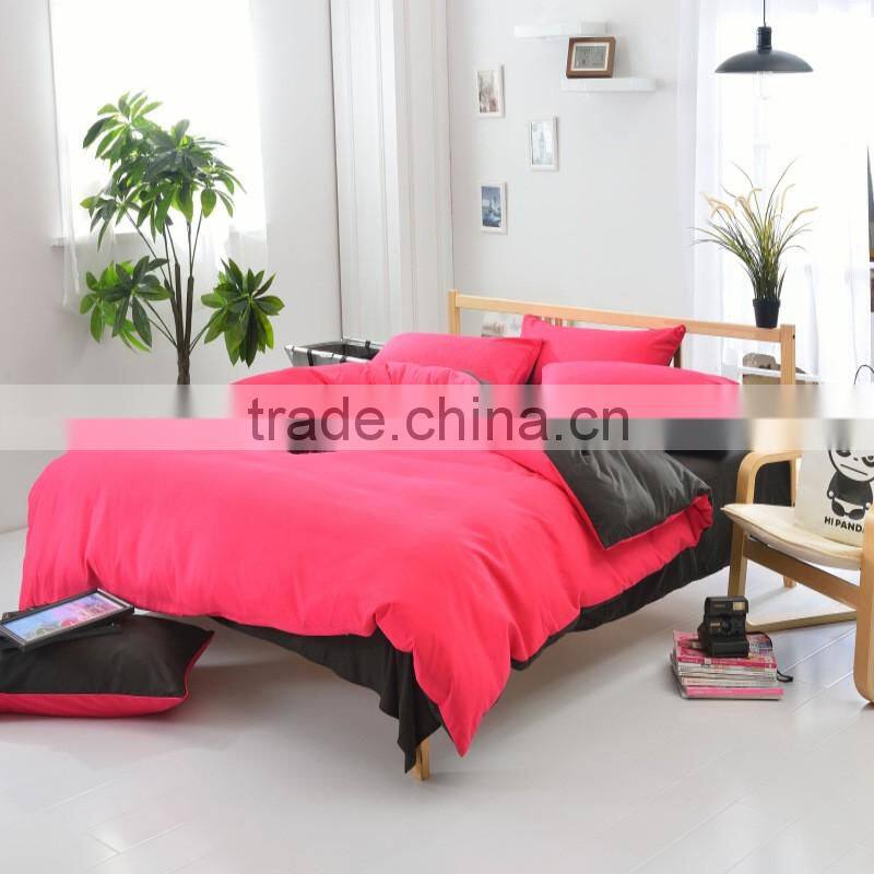 Lovely Bedroom Plain Color Bedding Set