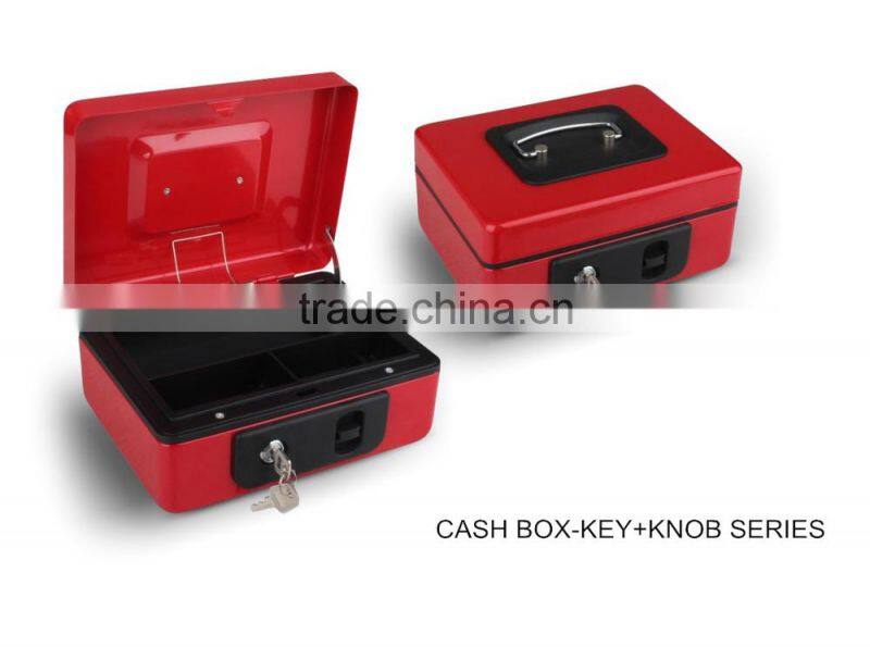 red storage cash box CASH-M01H