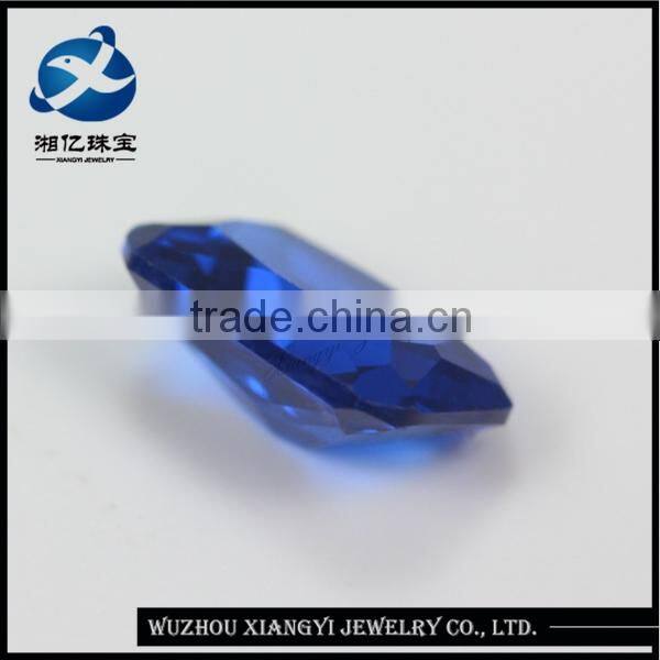 good quality octagon shape machine cut blue lab created spinel for jewelry