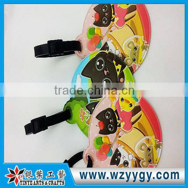 Customzied promotional cheap soft pvc standard size pvc luggage tag