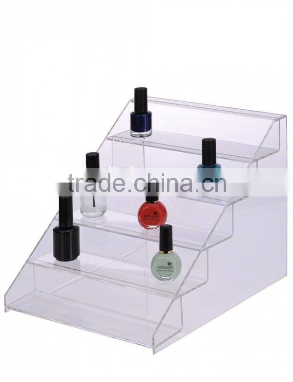 clear acrylic nail polish display rack floor stand