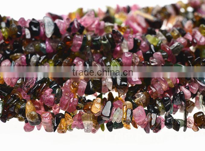 Natural tourmaline chips loose beads