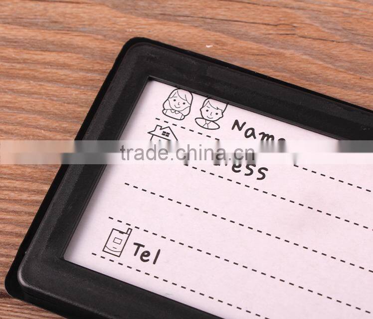 Custom Rubber Soft PVC Luggage Tag, Bag Tag, Leather Luggage Tag