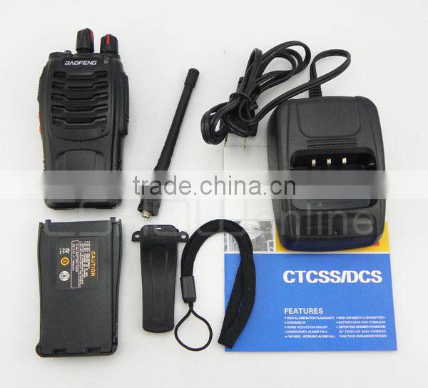 original cheap Black Baofeng Walkie Talkie Single Frequency Single Band UHF 5W 16CH Portable Two-Way Radio BF-888S