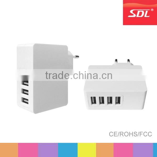 NEW US/EU usb AC charger home charger 4 ports 5V4A