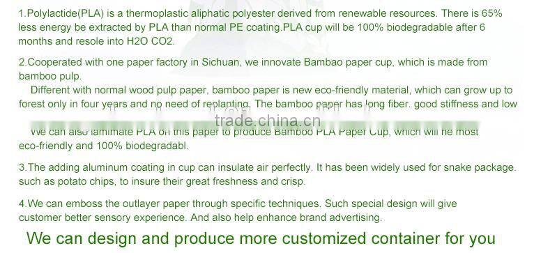GoBest 12oz Double Wall Disposable Custom Paper Cups