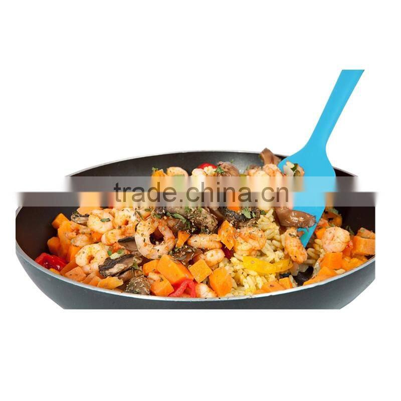 3-Piece Silicone Spatula Set - 2 Large & 1 Small Heat Resistant Cooking Utensils