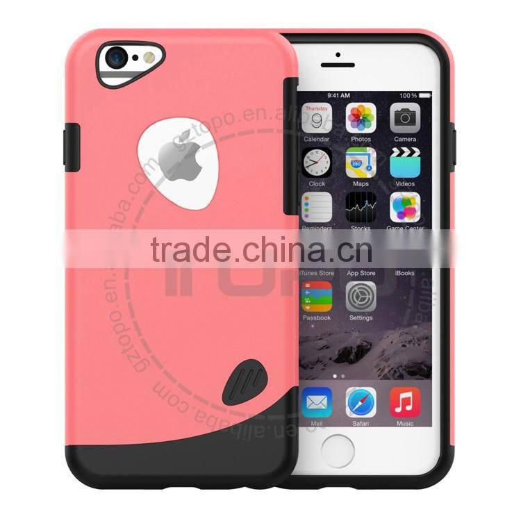 Hybrid armor shockproof protective PC+TPU mobile phone cover hard plastic Hit color case for iPhone 6 6s 6s plus 5se