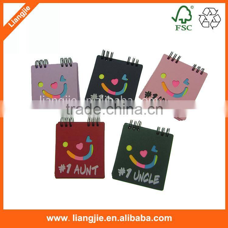 High quality blank paper memo pads in hard case/holder