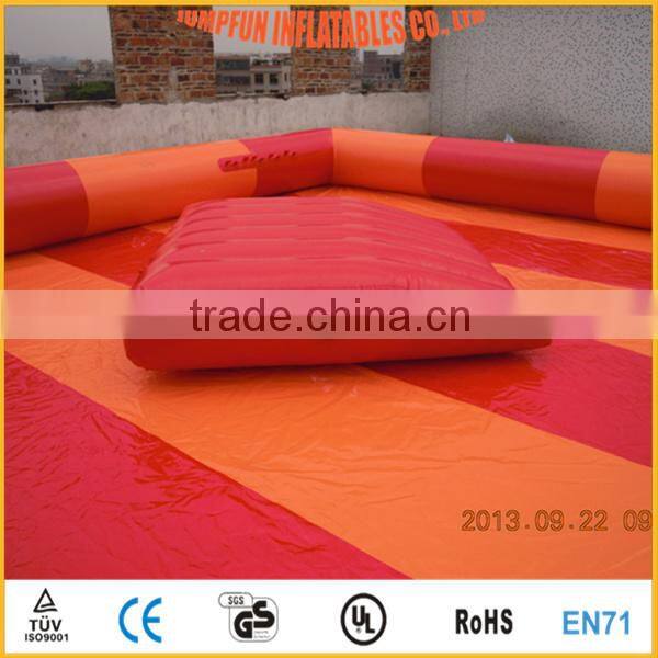 inflatable platform for pools/small inflatable mattress as steps in the swimming pool