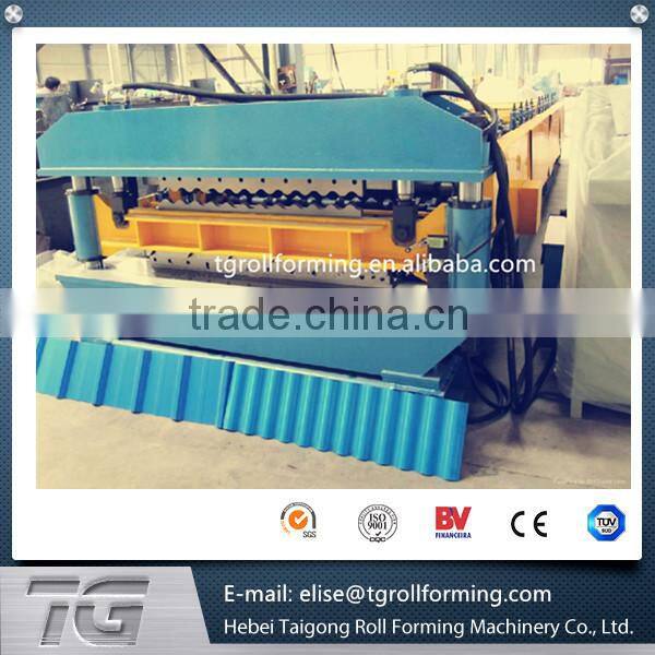 Double Layer glazed Roof Wall Sheet Roll Forming Machine with high resource efficiency