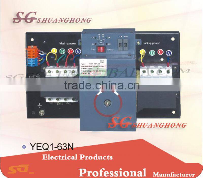 yeq1 63M ats Double Power Automatic Transfer Switch(ATS) 3p/4p
