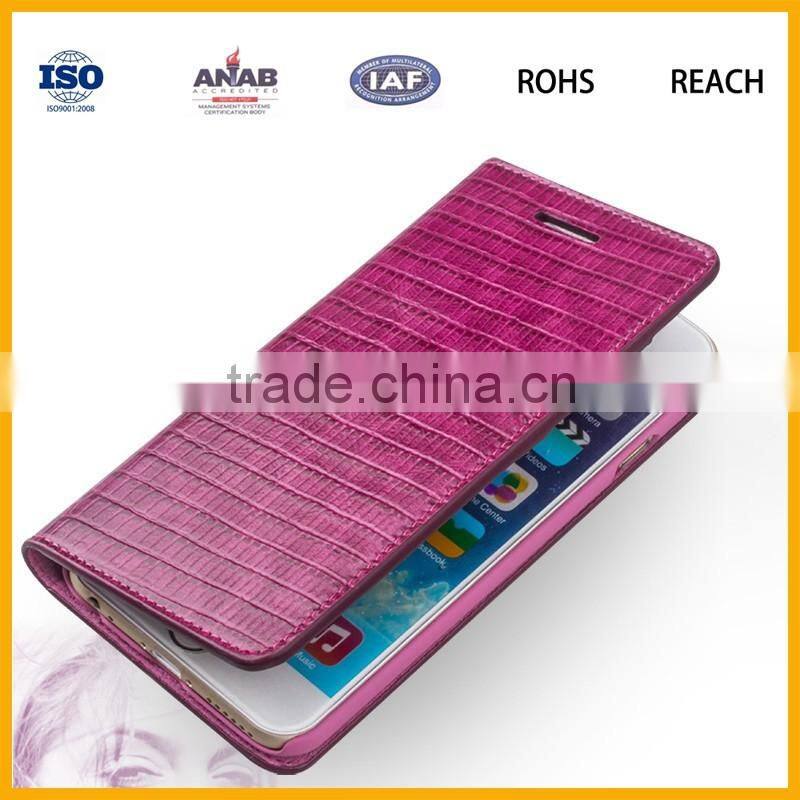 Fashion design PU leather mobile phone case for iphone 6