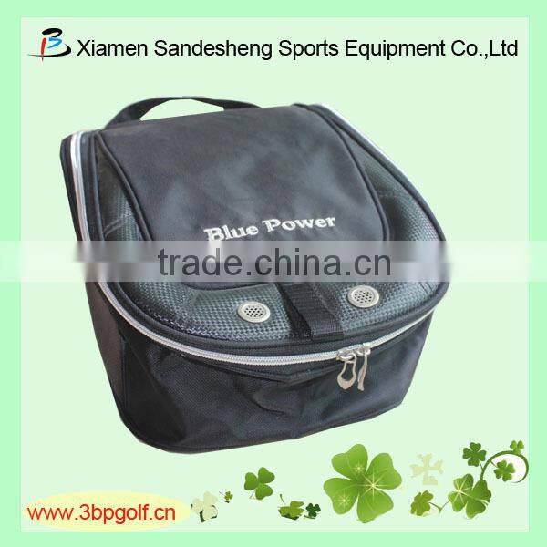new design hotsell pu leather golf shoe bags