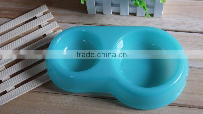 Plasric double side pet food bowl