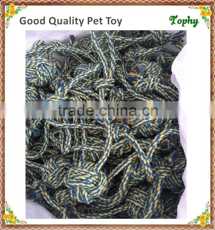 Cotton Ball On Rope Dog Toy Dog Tug Of War Toy Interactive Dog Toys