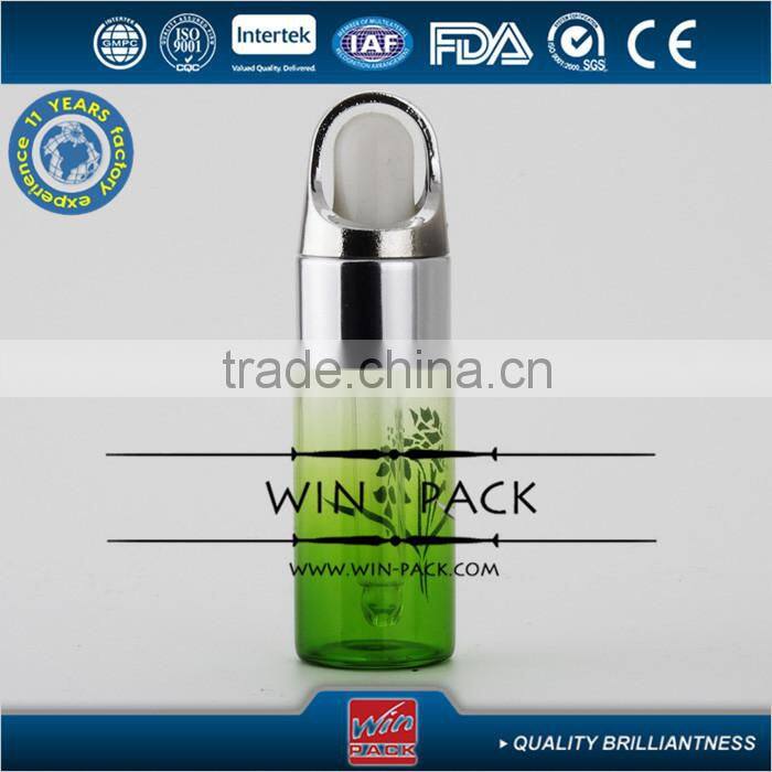 5ml 10ml 12ml gradual green essential oil bottle with shiny silver cabas cap