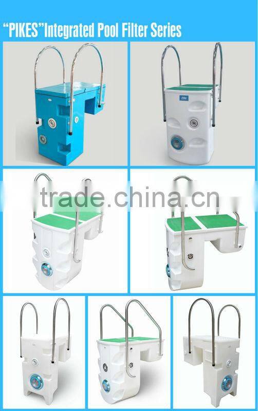 Wall-hung filter, swimming pool no pipe filtration system, swimming pool filter portable
