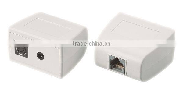 RJ45 8P8C UTP Jack to RCA Stereo Audio and S-Video Adapter