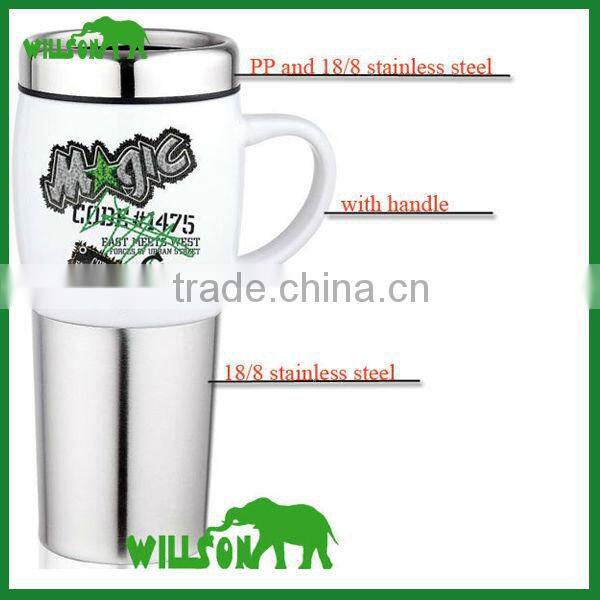 2016 new item 450ml ceramic mug with handle
