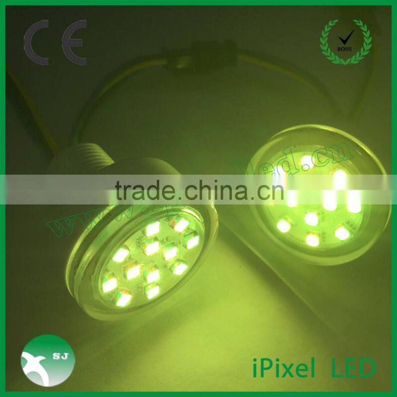 fairground led lamp 38mm 12leds rgb led lights amusement led light