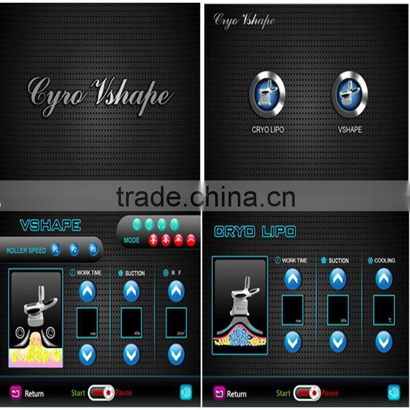 abdomen smoothing frozen fat treatment machine vacuum roller skin electric red laser diode