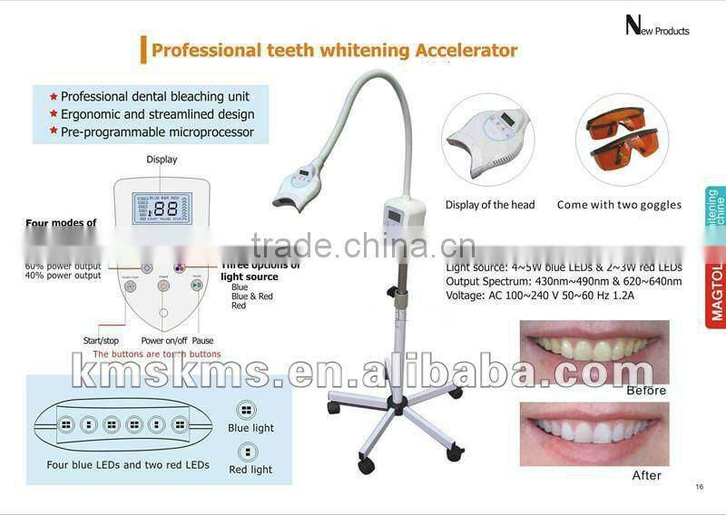 Dental bleaching teeth whitening machine