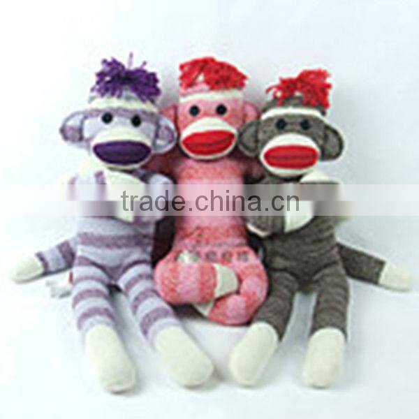 Plush Sock Monkey Toys For Children
