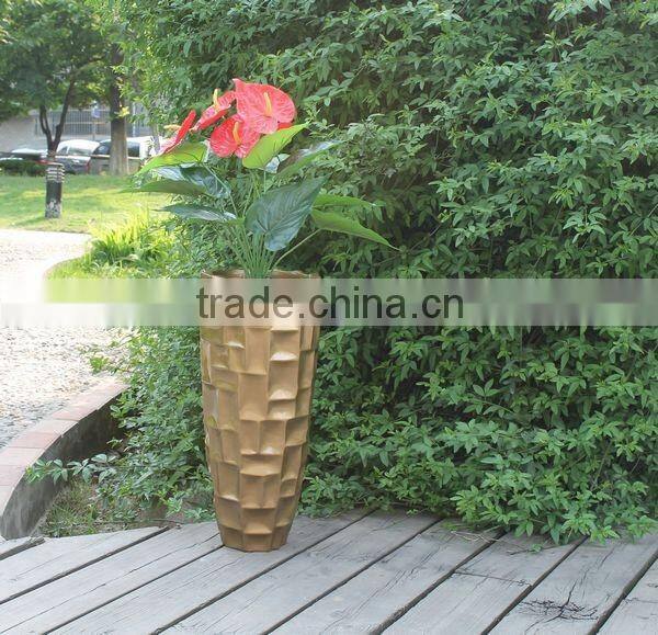 hotel use luxury pot fashion pots fiberglass plants container and flowers pots floating bonsai