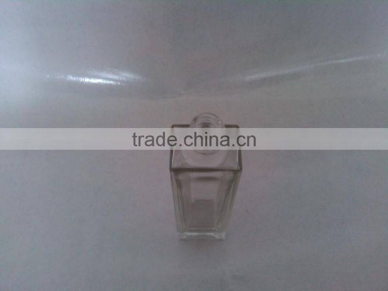 60ml tall square perfume glass bottle